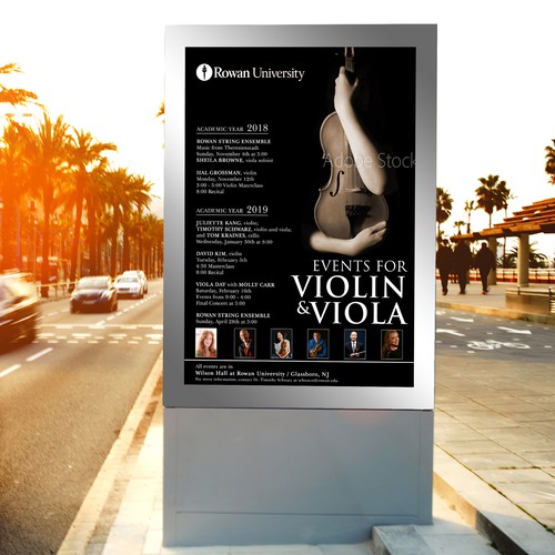 Music Series Poster violin/viola Design by Bayu5150