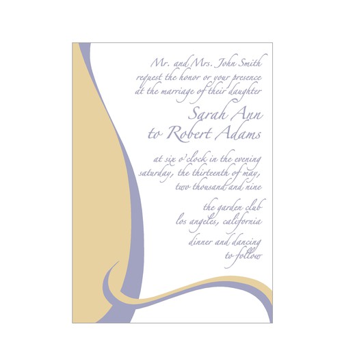 Letterpress Wedding Invitations Design by sheila