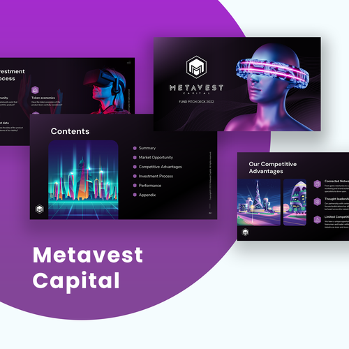 Pitch Deck Design For Metaverse Investment Fund Design by Graph Zoon