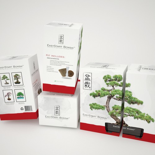 Design Box for a Bonsai Tree Starter Kit Design by JCE Graphics