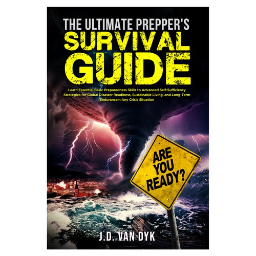 I need a powerful book cover to illustrate disasters and be ready for it Design by didiwahyudi.trend