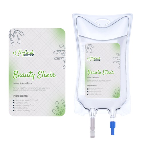Design Labels for IV Bags Design by susubayramm (insta)