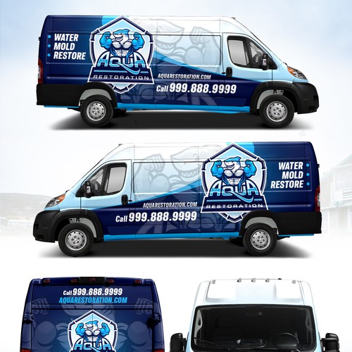 Sharp van wraps Design by DuhaCreative