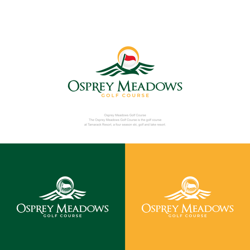 Golf Course Logo - Osprey Meadows Golf Course at Tamarack Design by Shanaf Logo