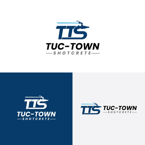 Industrial theme logo with a combination of company name & image for a Shotcrete company in Arizona Design by Creative P