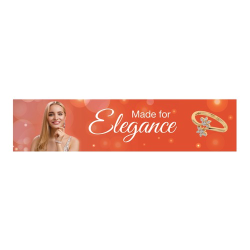 Design an exciting, vibrant Jewellery Banner! Design by Adii23