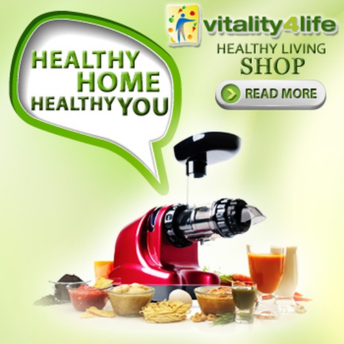 banner ad for Vitality 4 Life Design by Veacha Sen