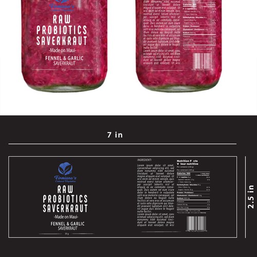 Uniquely fermented - colorful raw, probiotic, sauerkraut made on Maui, Hawai’i Design by asgraphic ⭐⭐⭐⭐⭐