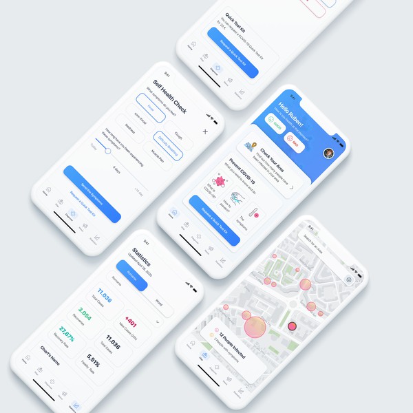 Design by sSsergiu titled "Covid proximity App"