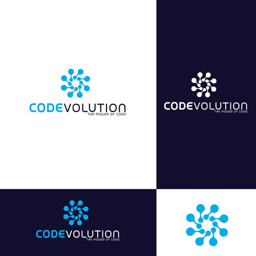 Logo for Codevolution, a brand new coding company! Design by Spider0421