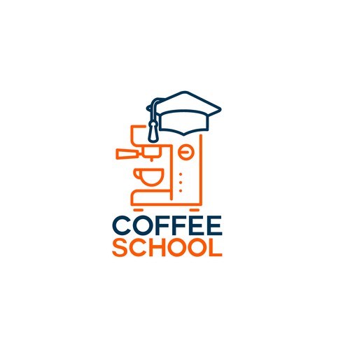 Memorable Logo Design for Coffee School -  powered by the world's first prison-based coffee company Diseño de Downeyz