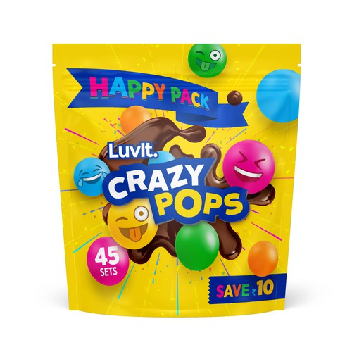 Design a Fun Party Pack for a Confectionary Brand Design by Leoxgfx