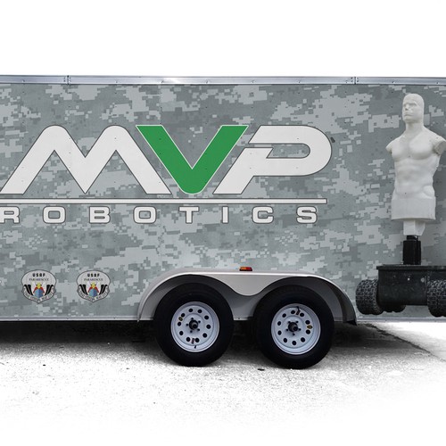 DESIGN A TRAILER WRAP FOR MILITARY ROBOTS - MVP ROBOTICS Design by AdrianC_Designer✅