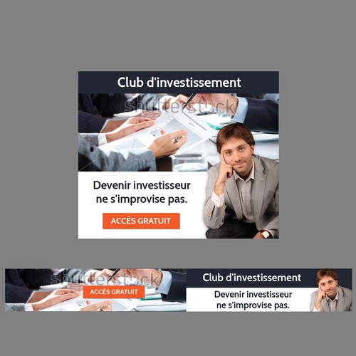 Ecole des Finances Personnelles is looking for 3 ad banners to promote an investment club