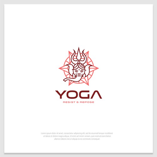 punk-rock elephant logo, for conflict yoga specialists. Design von nehel