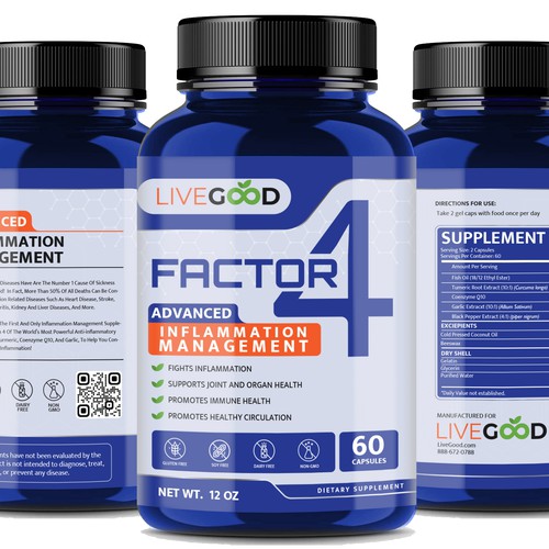 ***GUARANTEED PRIZE*** - LABEL DESIGN for SUPPLEMENT -*****NEW***** Design por R O S H I N