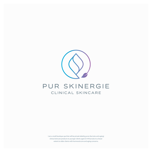 Simple, colorful, modern-ish logo for clinical acne/anti-products. Design by gotchagraphicsdotcom