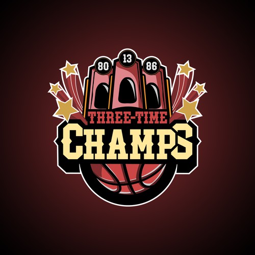 Basketball Logo for Team 'Three-Time Champs' - Your Winning Logo Featured on Major Sports Network Design by TR photografix