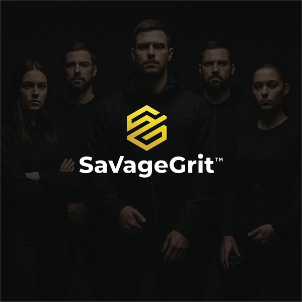 Design by NB201 titled "SavageGrit – Built for Hard-Ass Businesses"