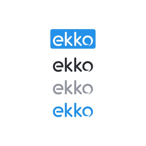 SIMPLE LOGO - ekko Letters then dm after Design by rayhanabir ™