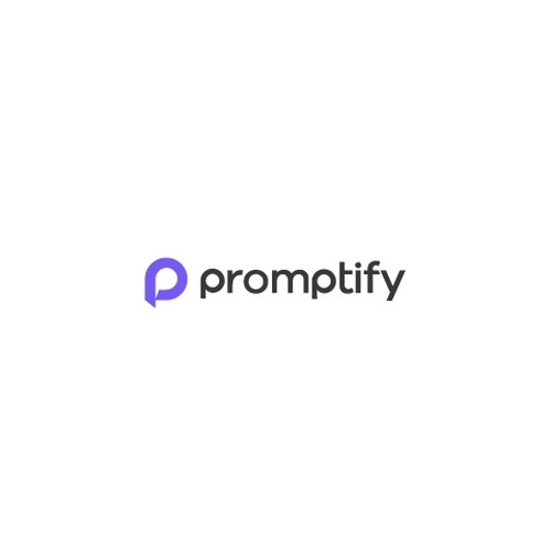 Modern, Simple and Sleek Logo for Promptify.com Design by playflowstudio