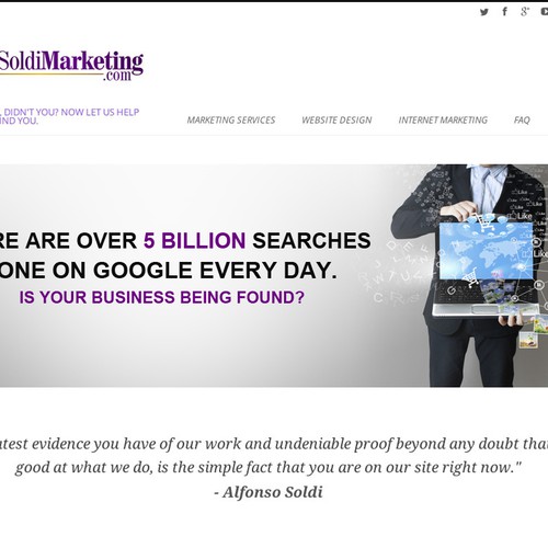 Design by 123 idex titled "Create the next banner ad for SoldiMarketing.com, LLC"