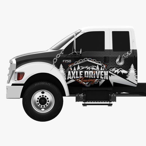 Bold Tow Truck Wrap Design by theANUNGs