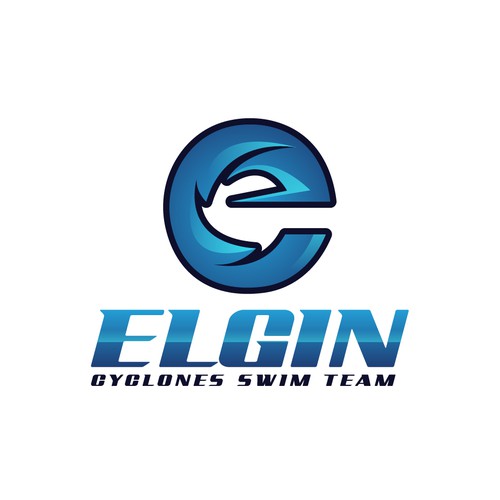 Custom T-Shirts for Elgin Cyclones Swim Team Championship Team