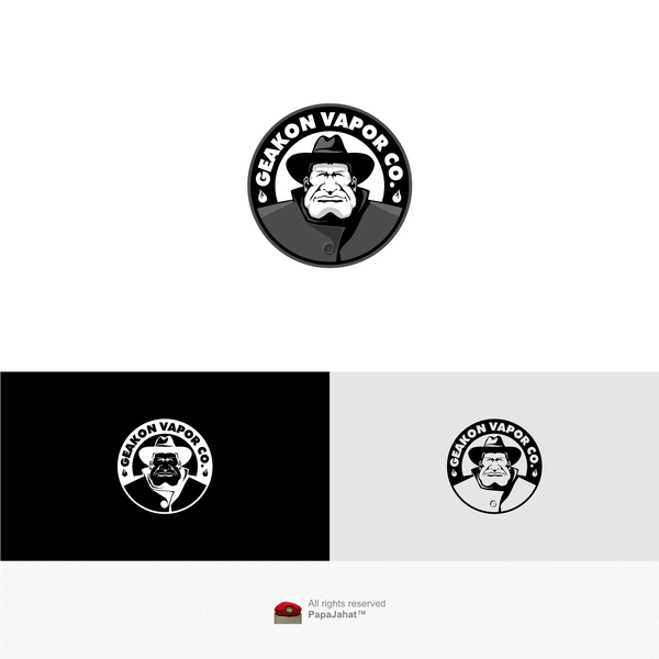 Design by PapaJahat™ titled "GEAKON VAPOR CO"