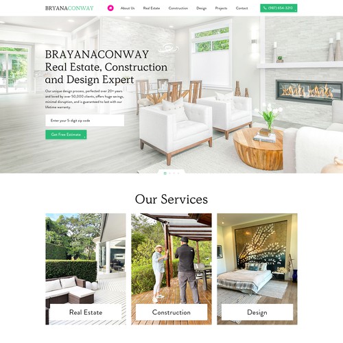 REALESTATE WEBSITE DESIGN - BRYANA CONWAY Design réalisé par Mahant Arts