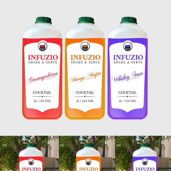 Label Design for Factory Cocktail