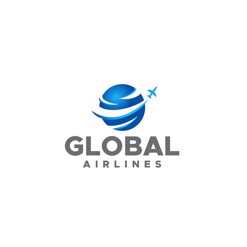 Take off! A Brand New Global Airline logo! Design by R.A.M