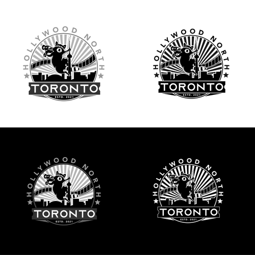 Logo representing "Hollywood North Toronto" - will be used on apparel Design by RikiArt