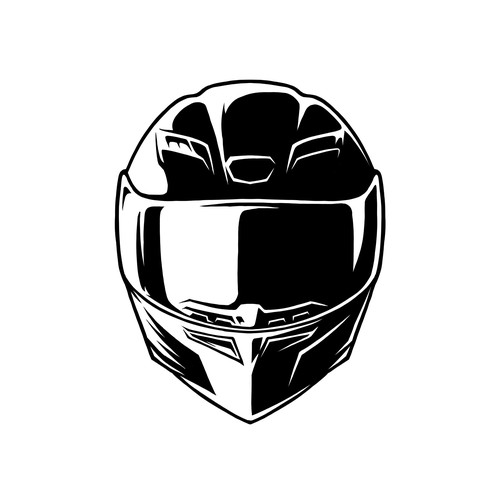 コンペ「Sporty motorcycle helmet logo for clothing」のデザイン by SHREDLINEさん 