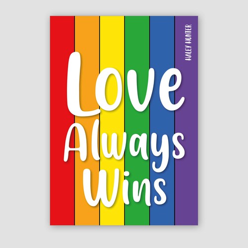 LGBTQ lesbian Loud and proud rainbow book cover To Attract readers Design by akiracopp