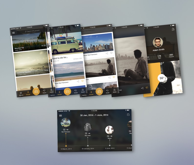 Photo sharing tagging App App design contest