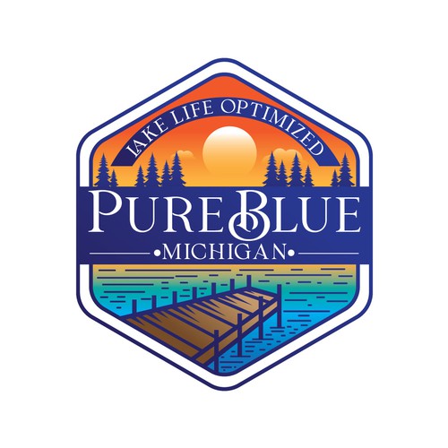 Pure Blue Michigan Design by Brand Lab Studio