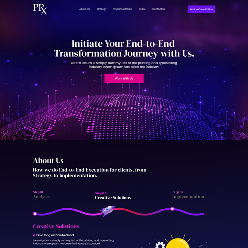 High-End Consulting Website Design Design by Web Hub
