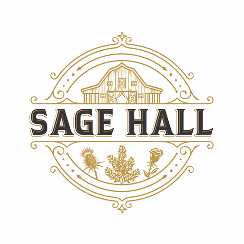 Sage Hall - Country Swing Dance & Wedding Venue Logo Design by IrfanSe