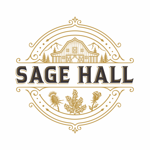 Sage Hall - Country Swing Dance & Wedding Venue Logo Design réalisé par IrfanSe