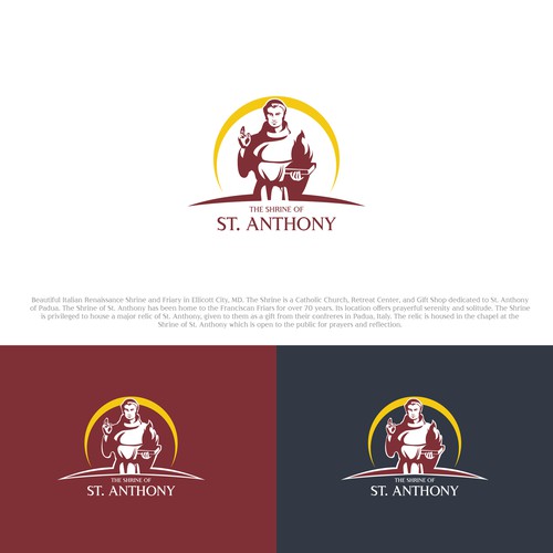 Create engaging new logo for the Catholic Shrine of St. Anthony Design by PinkPanda12