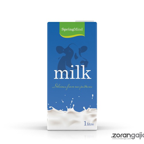 Create the Package for a New Major Milk Brand in China Design by zrndesign