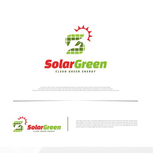 Logo for solar retailer, SolarGreen Design by Mithuncreation