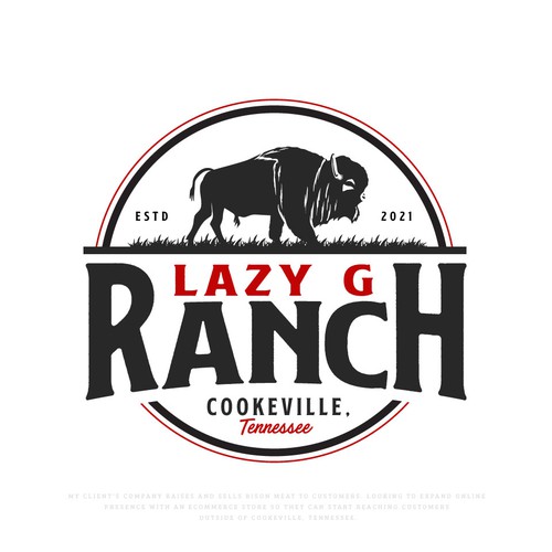 Custom Logo for Bison Ranch Design by Unik ART