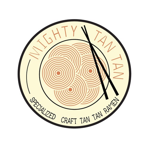 Japanese Tan Tan Ramen Shop Logo Design by Brainroot