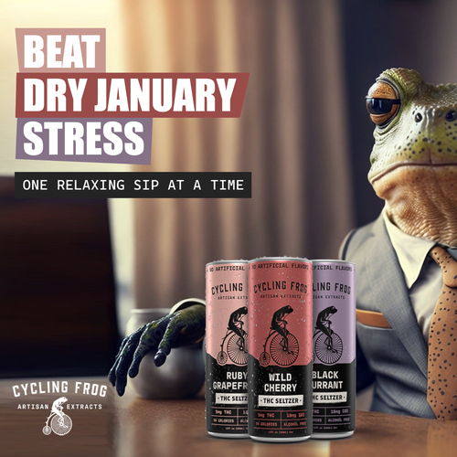 Create a 'Dry January meets High January' poster.  Have Fun, Be Creative, Open to all suggestions. Design von karundesigns