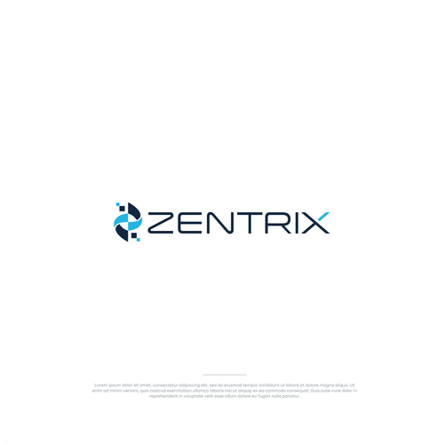 Logo for IT Company called Zentrix Réalisé par adwar std.