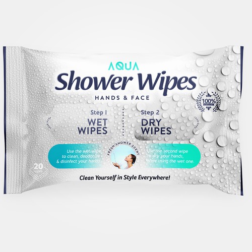 AQUA SHOWER WIPES :D Design by rali_