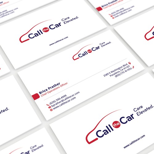 business card for Call the Car Design by expirium