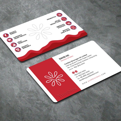 Create a Business Card for Yumbles! A Young Dynamic Fermented Foods Company Based in Hong Design por dkuadrat™